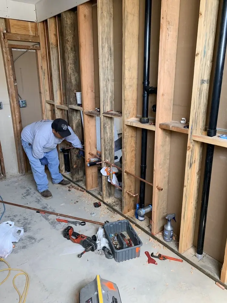 Commercial rough-in plumbing for Water Heater Replacement in St. Cloud